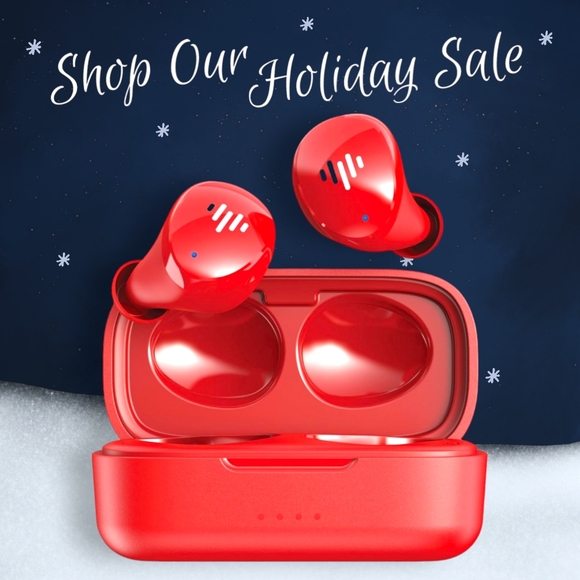 Red Wireless Waterproof 5.3 Bluetooth Earbuds W/Built-in Microphone Gift Wrapped - Picture 7 of 10